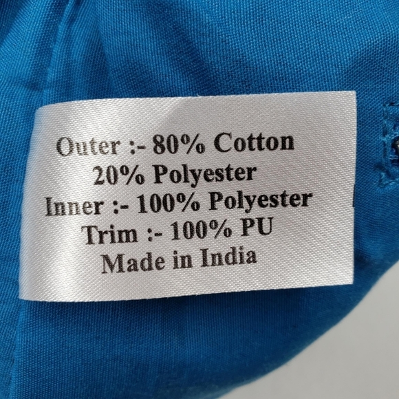 Steve Madden | Bohemian Blue Orange Embroidered Fringe Geometric Clutch Women's - Picture 9 of 9